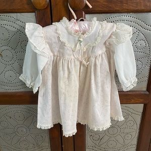 Charming Pink Ruffled Kids Dress
